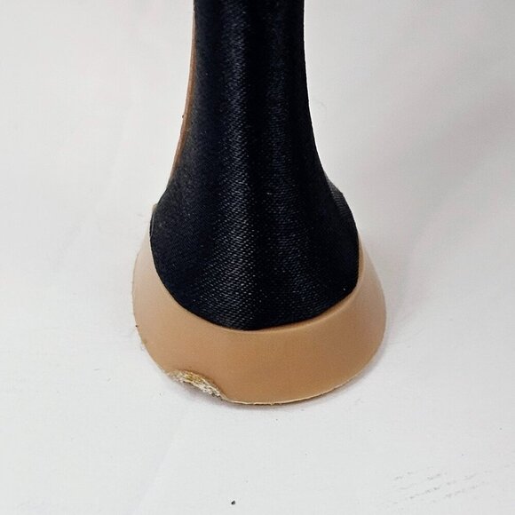 Black Rhinestone Bow Pointed Toe Strappy Special Occasion Heels Women's Size 10 - Picture 10 of 12